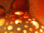 3er-Katzen-Kaskaden-Brunnen mit Licht, creme-orange-schwarz, glänzend