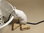 Kabelabdeckung "Maus" granitweiß-glänzend