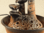 4er-Katzen-Kaskaden-Brunnen ohne Licht, rehbraun mit Übergang nach schwarz, matt