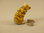 Kabelabdeckung "Maus" Gelb mit Schwarz "marmoriert", glänzend